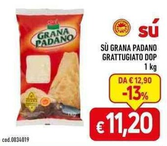 C+C Cash and Carry SÙ GRANA PADANO GRATTUGIATO DOP 1 kg offerta