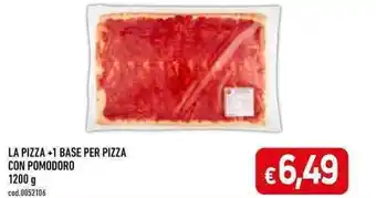 C+C Cash and Carry LA PIZZA +1 BASE PER PIZZA CON POMODORO 1200 g offerta