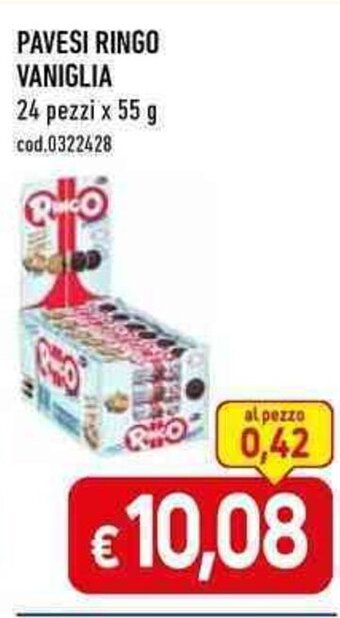 C+C Cash and Carry PAVESI RINGO CACAO 24 pezzi x 55 g offerta
