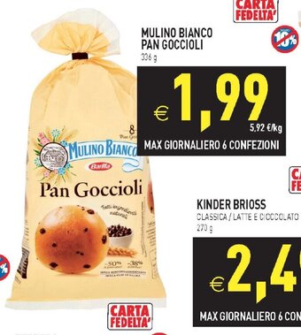 Iperfamily MULINO BIANCO PAN GOCCIOLI 336 g offerta