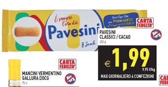Iperfamily PAVESINI CLASSICI/CACAO 200 g offerta