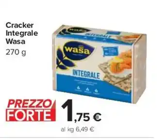Carrefour Cracker Integrale Wasa 270 g offerta