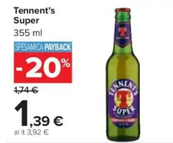 Carrefour Tennent's Super 355 ml offerta