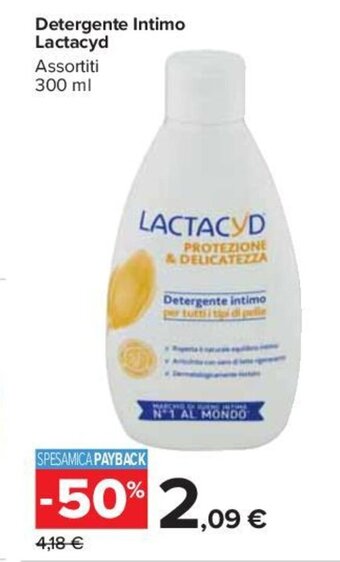 Carrefour Detergente Intimo Lactacyd Assortiti 300 ml offerta