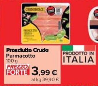 Carrefour Prosciutto Crudo Parmacotto 100 g offerta