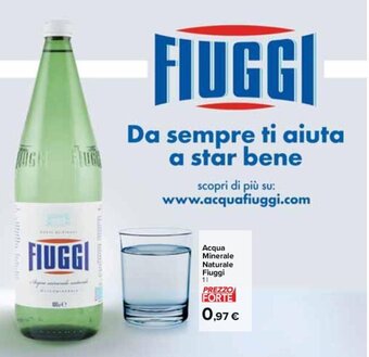 Carrefour Acqua Minerale Naturale Fiuggi 1 l offerta