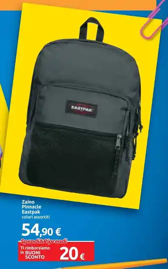 Carrefour Zaino Pinnacle Eastpak colori assortiti offerta