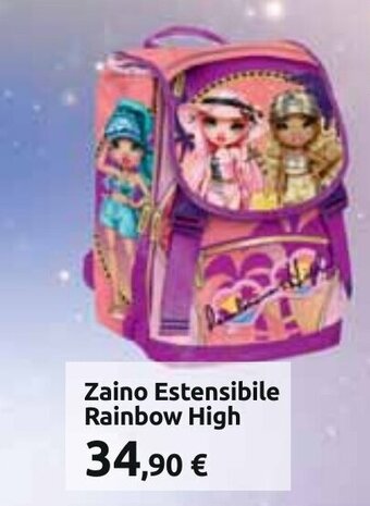 Carrefour Zaino Estensibile Rainbow High offerta