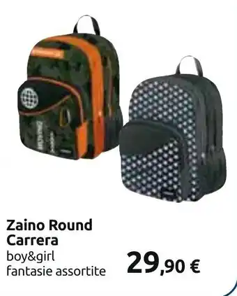 Carrefour Zaino Round Carrera boy&girl offerta