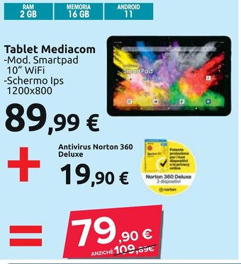 Carrefour Tablet Mediacom offerta