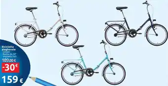 Carrefour Bicicletta pieghevole offerta