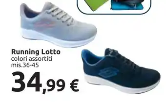 Carrefour Running Lotto colori assortiti mis.36-45 offerta