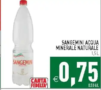 Iperfamily SANGEMINI ACQUA MINERALE NATURALE 1,5 l offerta