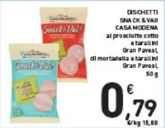 DISCHETTI SNACK & VAI! CASA MODENA 50 g