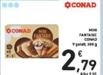 Conad MINI FANTASIE CONAD 9 gelati, 300 g offerta