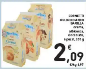 Conad CORNETTI MULINO BIANCO BARILLA crema 6 pezzi 300 g offerta