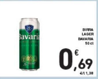 Conad BIRRA LAGER BAVARIA 50 cl offerta