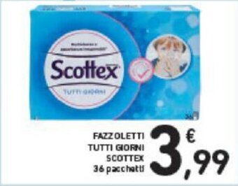 Conad FAZZOLETTI TUTTI GIORNI SCOTTEX 36 pacchetti offerta