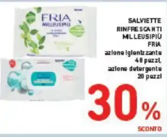 Conad SALVIETTE RINFRESCANTI MLLEUSIPIÙ FRIA 20 pezzi offerta