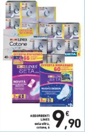Conad ASSORBENTI LINES sata ultra, cotone, offerta