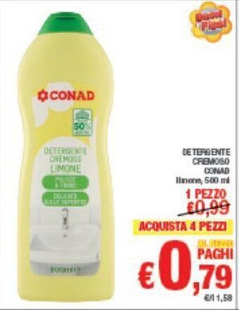 Conad DETERGENTE CREMOSO CONAD 500 ml offerta