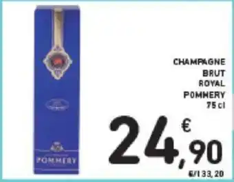 Conad CHAMPAGNE BRUT ROYAL POMHERY 75cl offerta