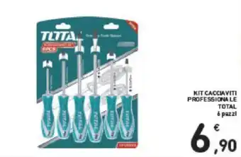 KIT CACCIAVITI PROFESSIONALE TOTAL 6 pezzi