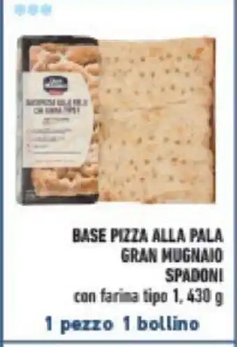 Conad BASE PIZZA ALLA PALA GRAN MUGNAIO SPADONI 1,430 g offerta