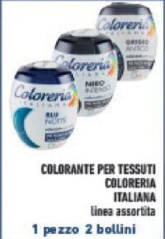 COLORANTE PER TESSUTI COLORERIA ITALIANA Linea assortita