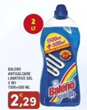 Maury's BALENO ANTICALCARE LAVATRICE GEL 2IN1 1500+500 ML offerta