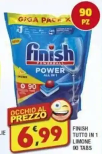 Maury's FINISH TUTTO IN 1 LIMONE 90 TABS offerta