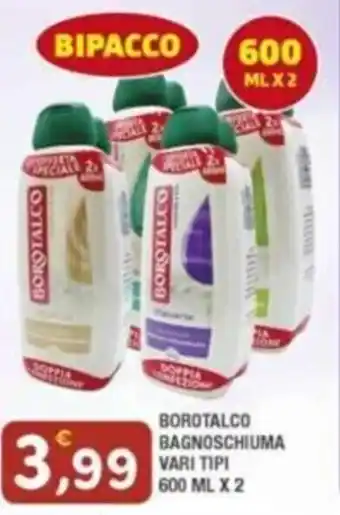 Maury's BOROTALCO BAGNOSCHIUMA VARI TIPI 600 ML X 2 offerta