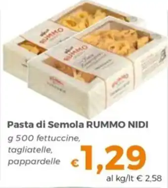 Tocal Pasta di Semola RUMMO NIDI g 500 offerta