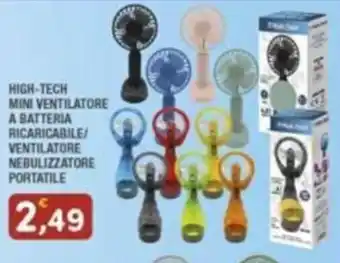 Maury's HIGH-TECH MINI VENTILATORE A BATTERIA RICARICABILE/ VENTILATORE NEBULIZZATORE PORTATILE offerta