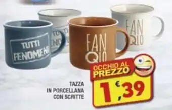 Maury's TAZZA IN PORCELLANA CON SCRITTE offerta