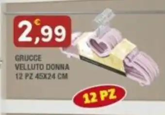 Maury's GRUCCE VELLUTO DONNA 12 PZ 45X24 CM offerta