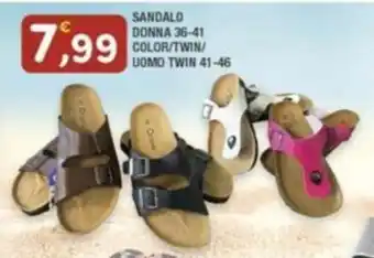 Maury's SANDALO DONNA 36-41 COLOR/TWIN/ UOMO TWIN 41-46 offerta