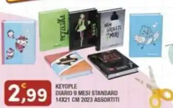 Maury's KEYOPLE DIARIO 9 MESI STANDARD 14X21 CM 2023 ASSORTITI offerta