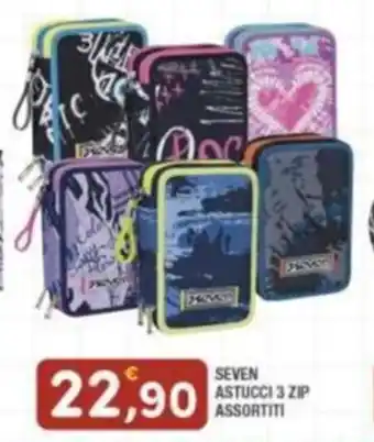 Maury's SEVEN ASTUCCI 3 ZIP ASSORTITI offerta