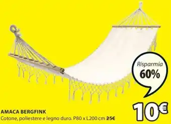 JYSK AMACA BERGFINK Cotone P80 x L200 CM offerta