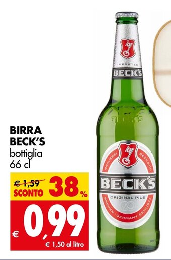 Tigros BIRRA BECK'S bottiglia 66 cl offerta
