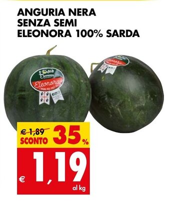 Tigros ANGURIA NERA SENZA SEMI ELEONORA 100% SARDA offerta