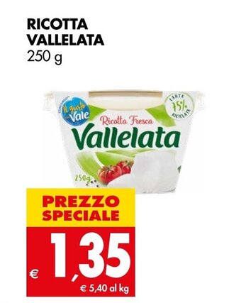 Tigros RICOTTA VALLELATA 250 g offerta