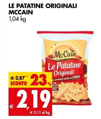 Tigros LE PATATINE ORIGINALI MCCAIN 1,04 kg offerta