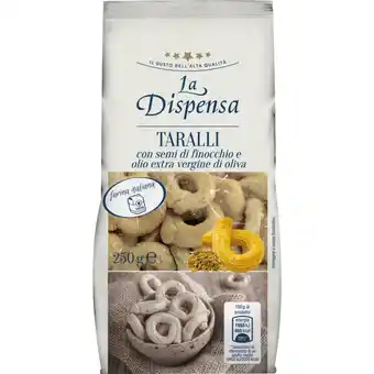 Qui Discount Tarallini la dispensa olio oliva/finocchio 250 gr offerta