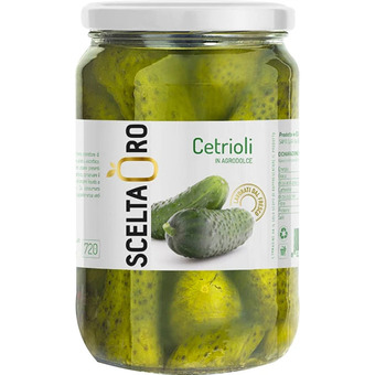 Qui Discount Cetrioli in agrodolce vaso vetro 720 ml offerta