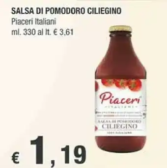 Crai Crai Piaceri Salsa Di Pomodoro Ciliegino offerta