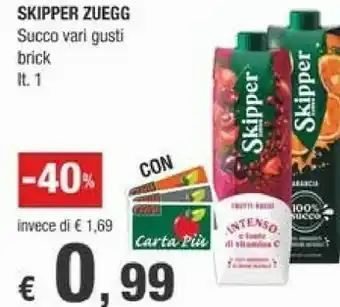Crai Skipper Zuegg Succo Vari Gusti offerta
