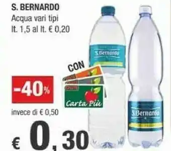 S. bernardo Acqua Minerale Naturale