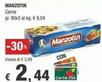 Crai Manzotin Carne offerta